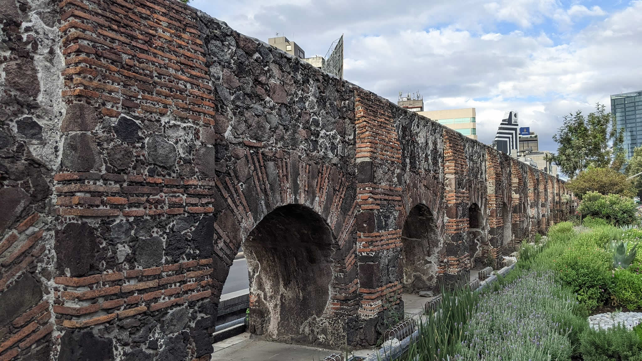 Travel Mexico - Photo of Aqueduct section in Mexico City