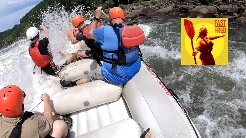 Making a big splash at Callihan's rapid near the ejector rock in the wave on the Upper Ocoee River's Olympic Course in Tennessee