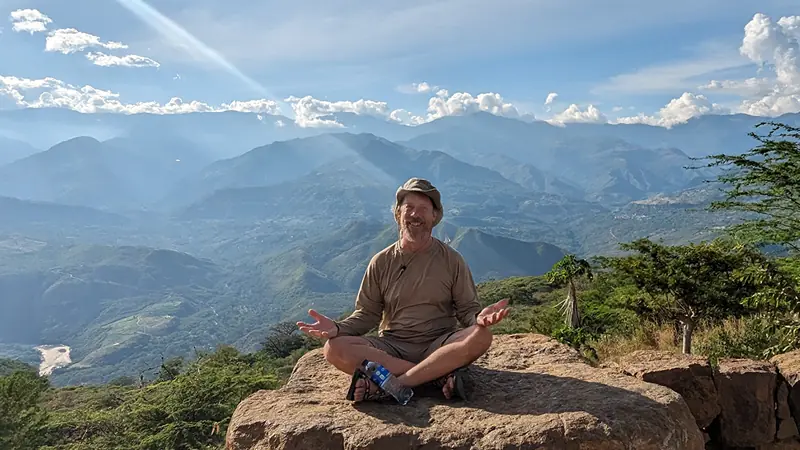 Fast Fred Ruddock finding zen in the mountains of Colombia