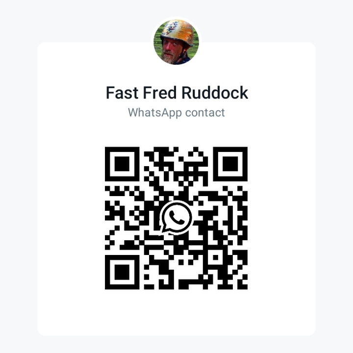 Fast Fred Ruddock's WhatsApp QR