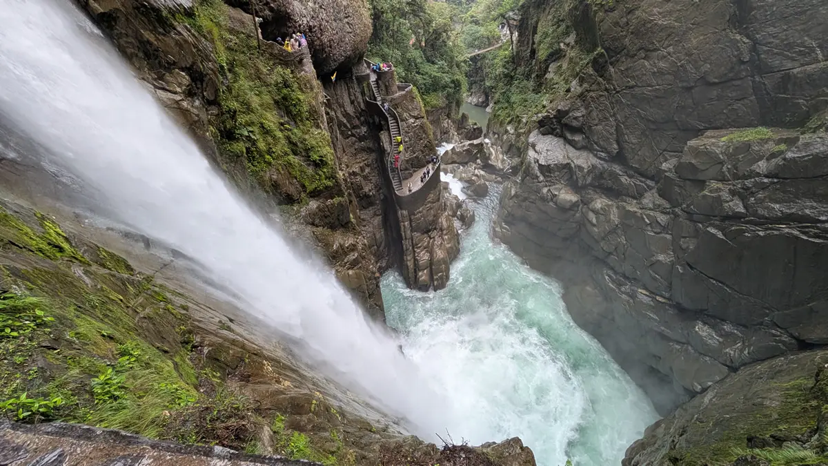 Pailon del Diablo Waterfall in Banos, Ecuador - photo by Fast Fred
