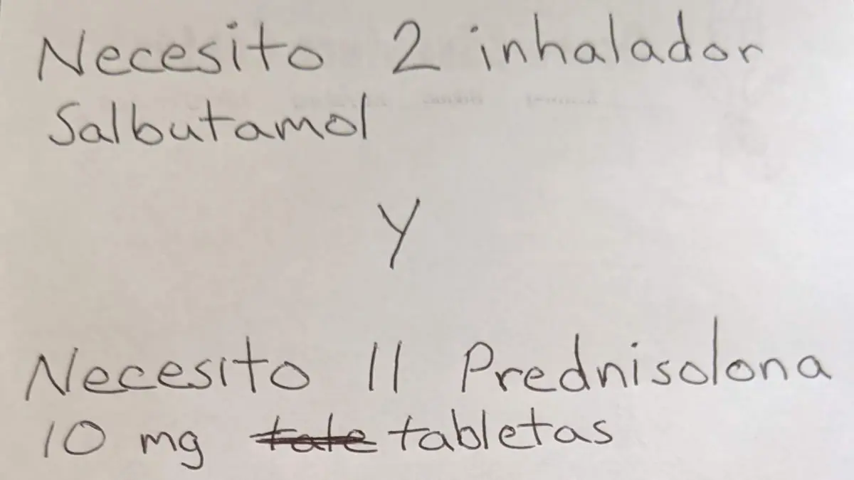 A handwritten note documenting the low cost of medication at a local farmacia in Peru, showcasing travel frugality and healthcare access.