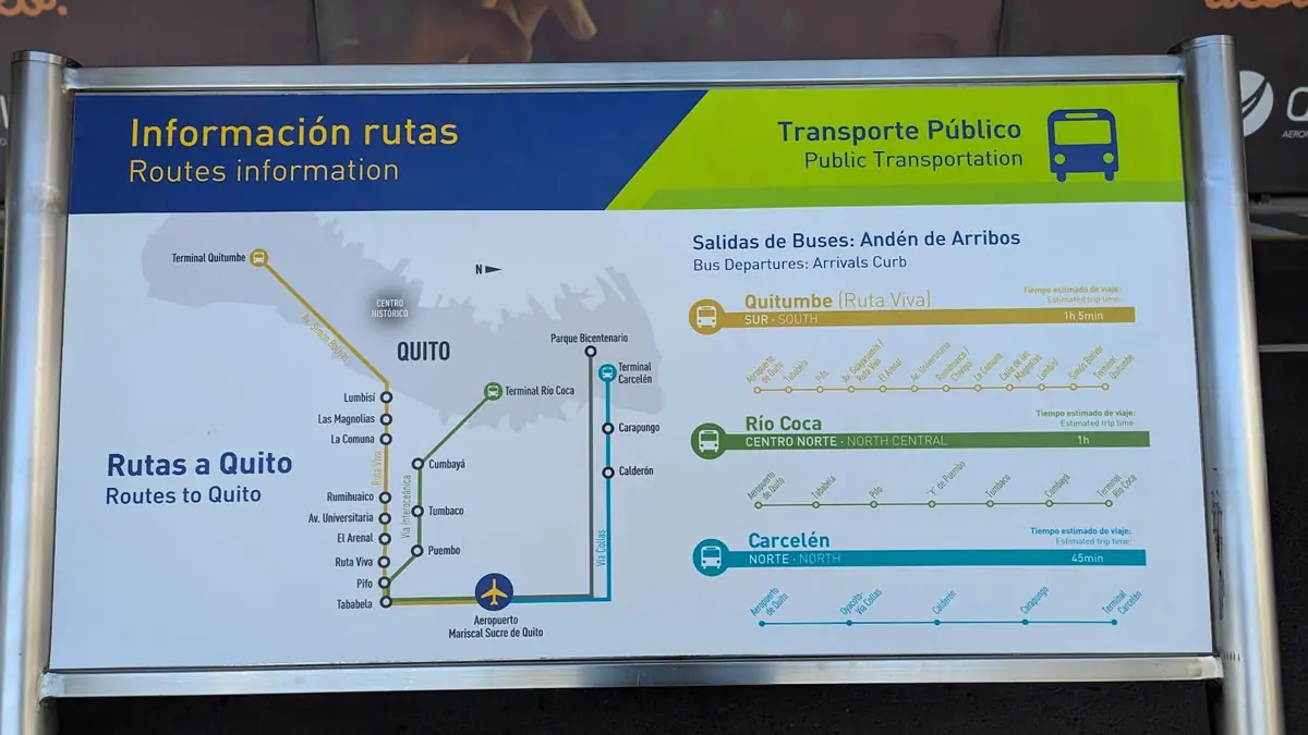 Quito Airport Bus Routes