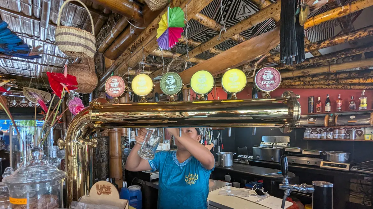 Escobar Café, a local coffee of beer spot in Puyo, the gateway to the Ecuadorian Amazon