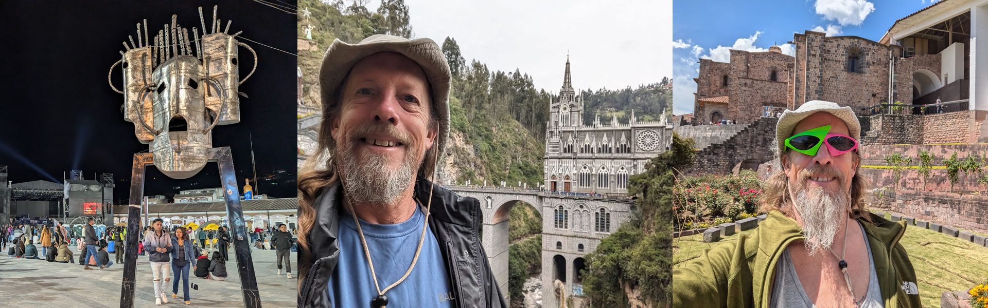 Fast Fred at the Sun Temple in Cusco Peru