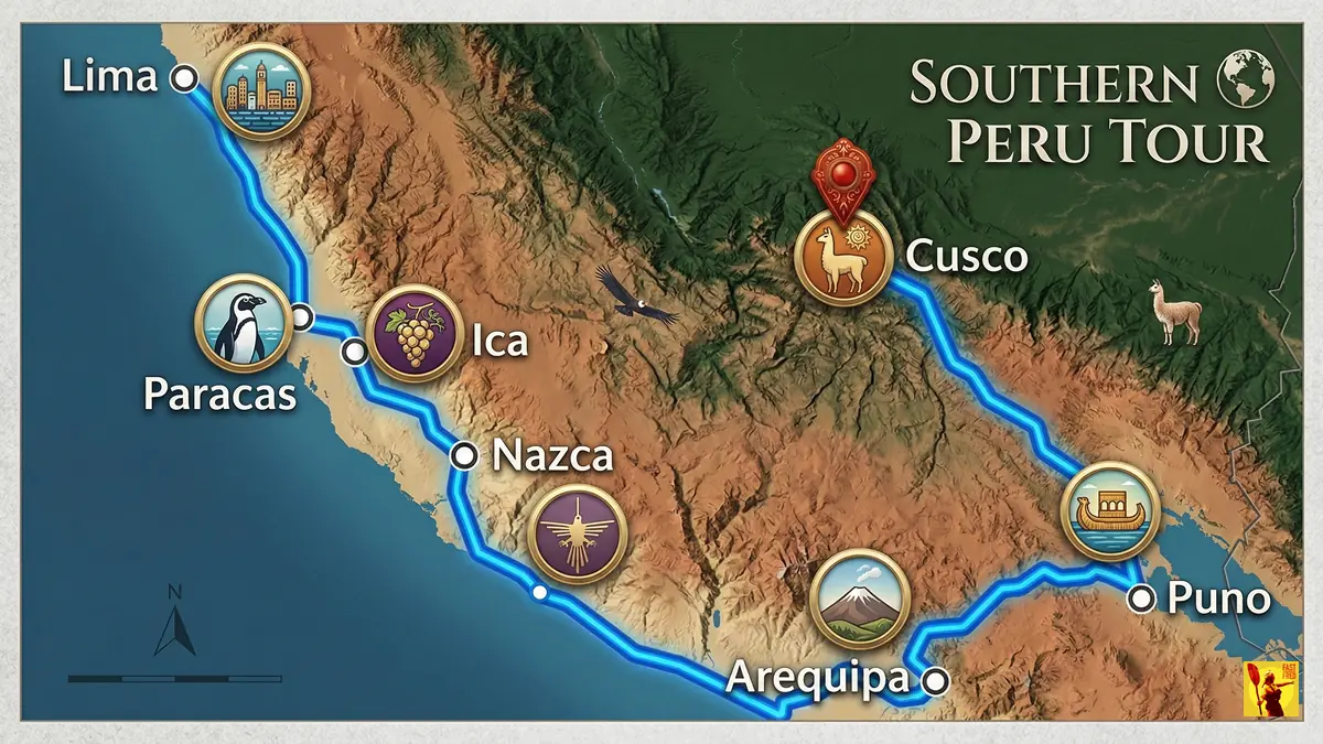 Peru Tour Map