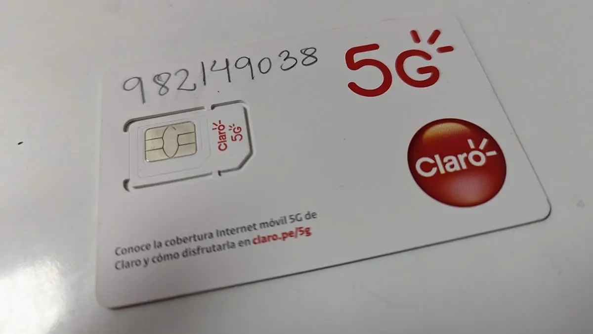 Claro SIM card in Puno Peru