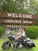 FastFred in Cherokee following a helemt ticket and still lidless!