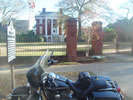 FastFred's bike outside the Robert Mills House and Gardens